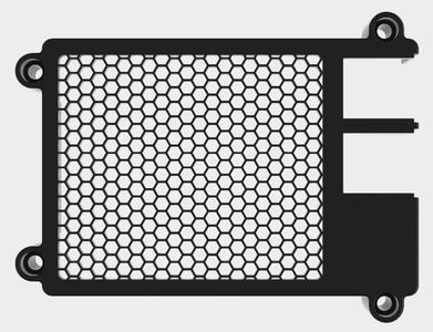 Raspberry Pi 3B/3B+ Case with hexagonal top and bottom