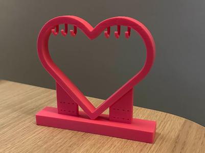 Heart-Shaped Jewelry Stand - Perfect for Valentine
