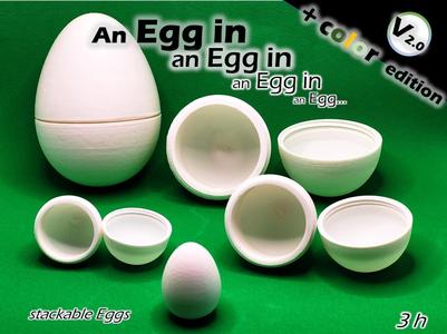An Egg in an Egg ... / stackable eggs