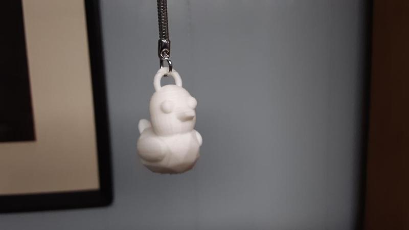 Low Poly Duck Keychain