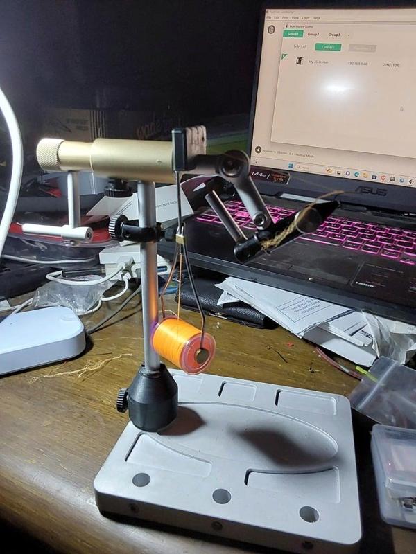 King Fisher fly tying vise material clip