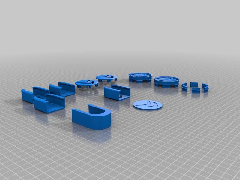 Tapa  Central rueda citroen, para tapacubos y soporte de llave