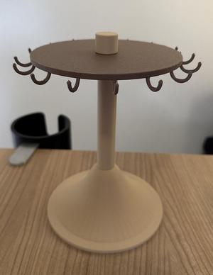 Rotating desk stand for hanging tools