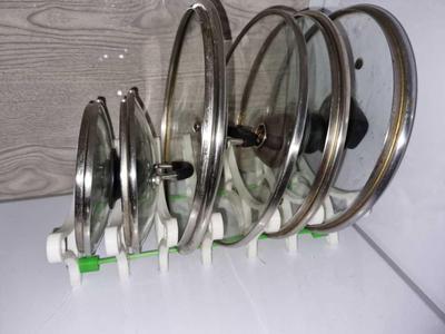 Shaft and Ends for PotLid Rack Dividers