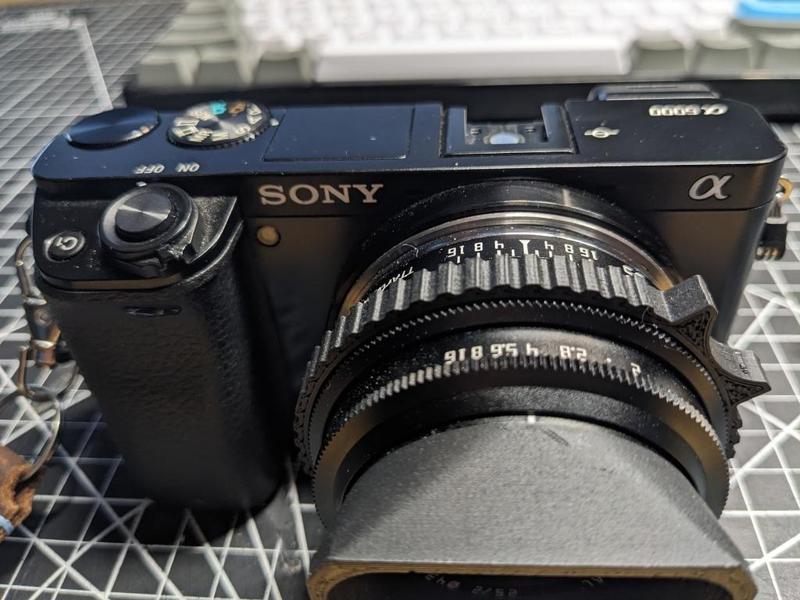 TTArtisan 25/2 lens focuser tab