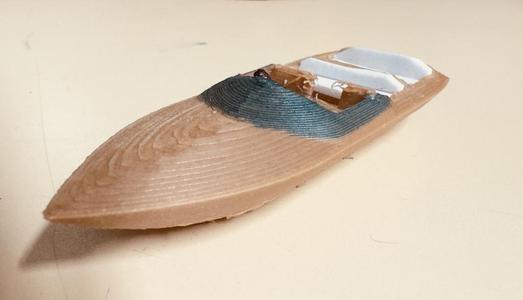 1/64 scale wood boat