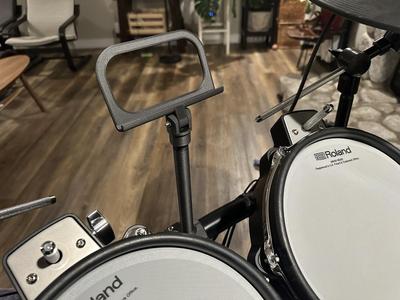 Electronic drums phone holder