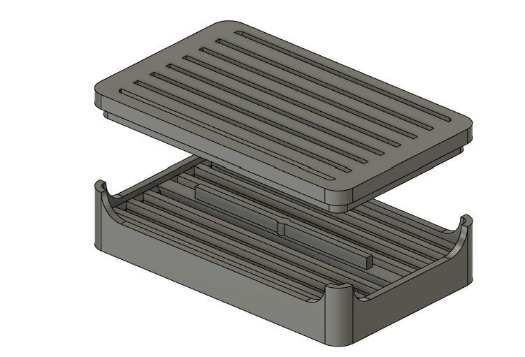 Séchoir à lame de rasoir (f3d+STL)