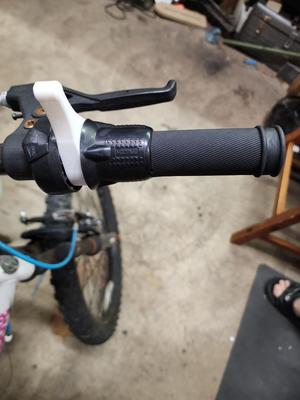 Bicycle grip shifter extension