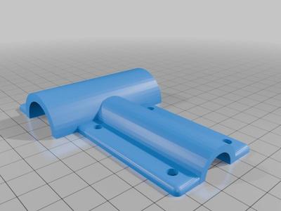 Folding Metal Chair repair bracket -  Smoothed corners