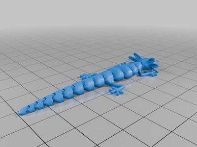 cute articulated Axolotl