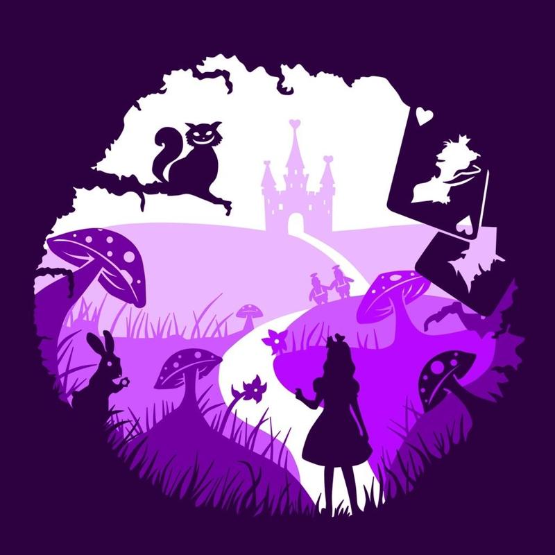 alice in wonderland lightbox