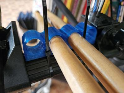 Drumstick holder for round pipe (TPU)