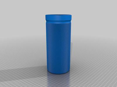 Customizable Container Tube + Lid with Knurling