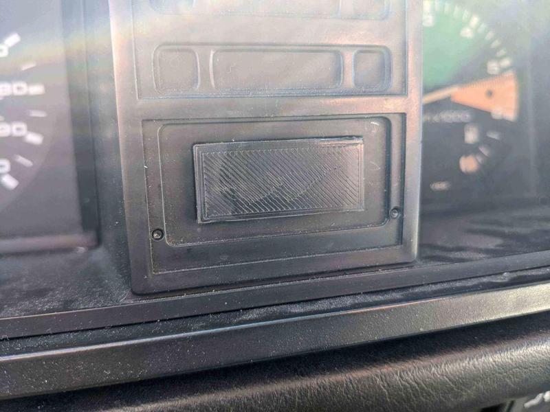 Vanagon Clock Blanking Plate