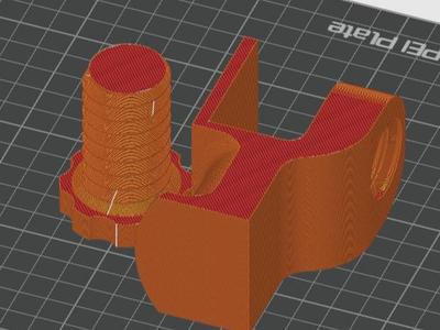 headset holder without USB + 57mm screw_blank