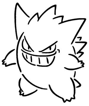 Gengar stencil 3