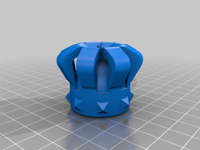 Crown with rocket