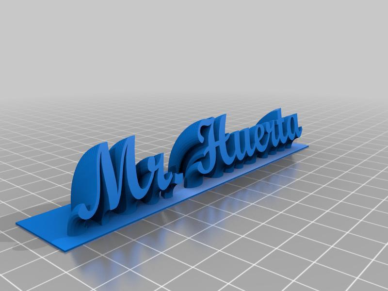 Nameplate Huerta (Script)