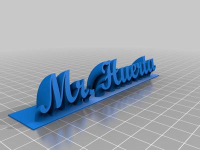 Nameplate Huerta (Script)