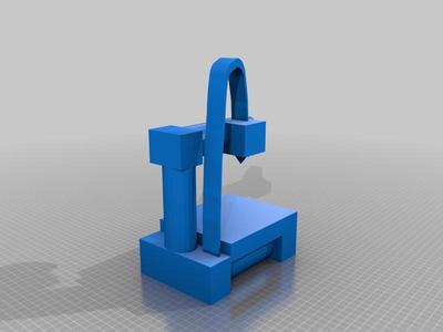 low poly 3d printer model