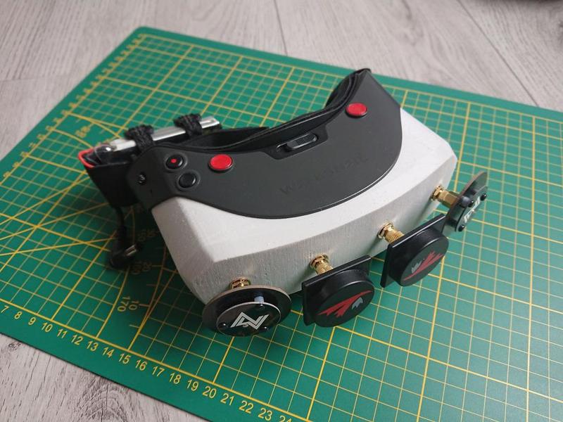 Walksnail Avatar Fatshark Dominator Goggles 4 Antenna Faceplate Mod