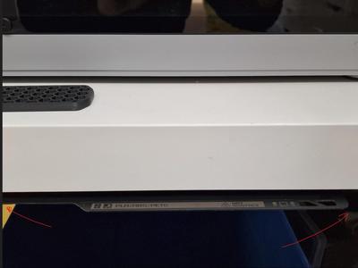 Buildplate holder 3x with holes for under desk