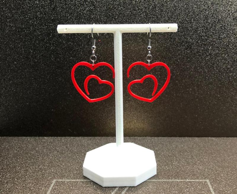 Valentines Day Hearts earrings