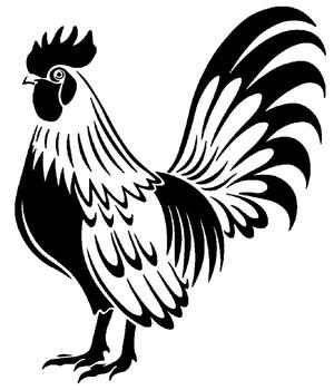 Chicken stencil