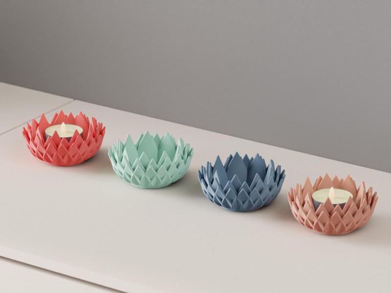 LED Tealight. Lotus Flower LED Candle Holder