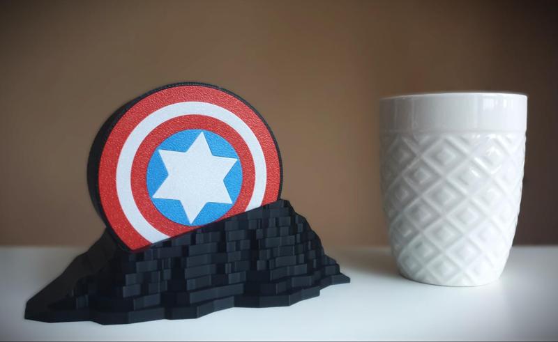 Capitan America Shield Lamp - Tealight LED -no AMS
