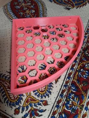 hex shelf for bathroom   