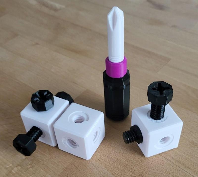 children's toys screwdriver and screws