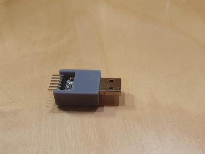 CP2102 USB TTL adapter case with no overhangs