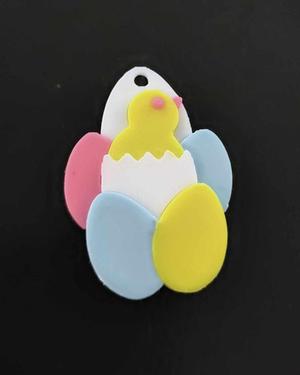 Easter Chick with Eggs earring / charm