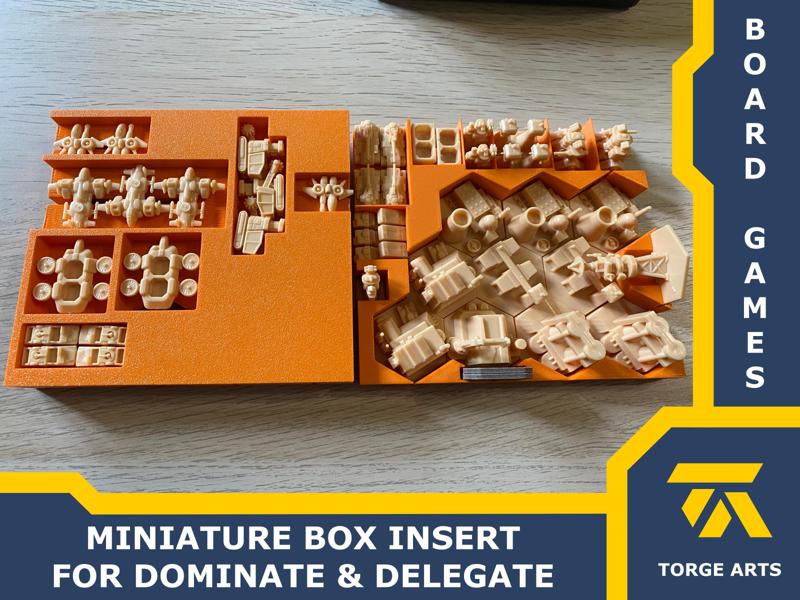 Dominate & Delegate miniature box insert