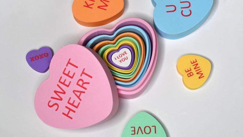 CANDY HEARTS VALENTINES GIFT MATRYOSHKA