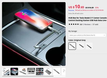 Tesla Model 3/Y Center Console Insert (template)