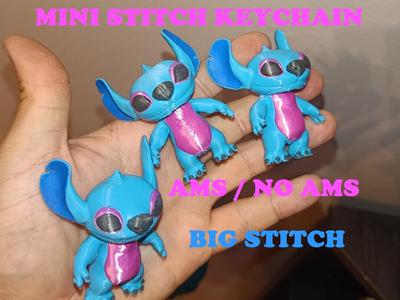 Stitch keychain and Big