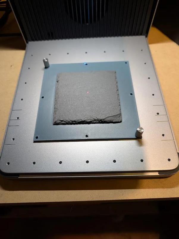 xTool F1 Ultra single slate coaster jig   