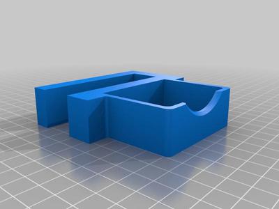 Modded IKEA Koppla power strip mounting brackets