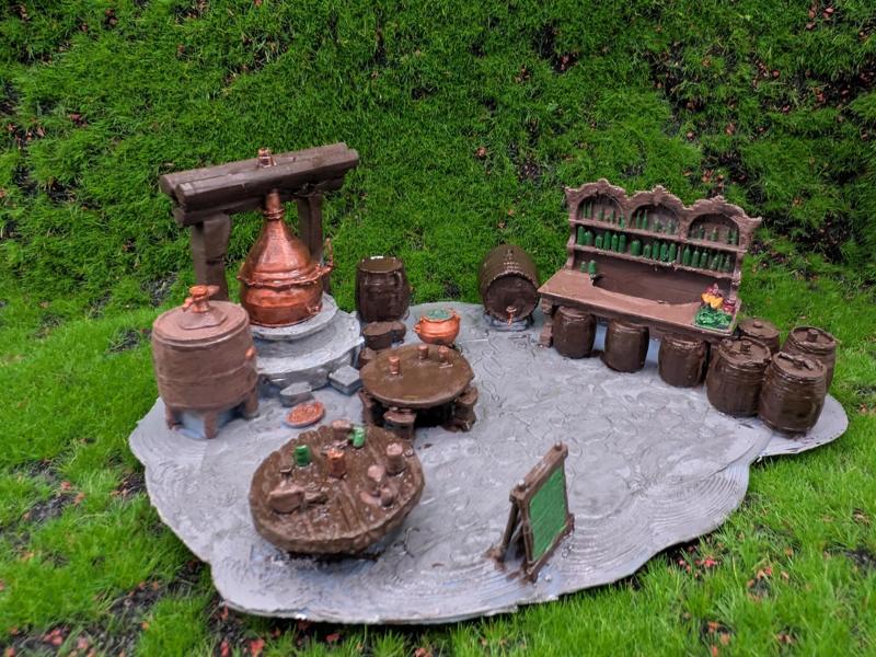 Diorama. Taverne scene