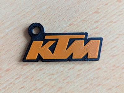 KTM logo keychain