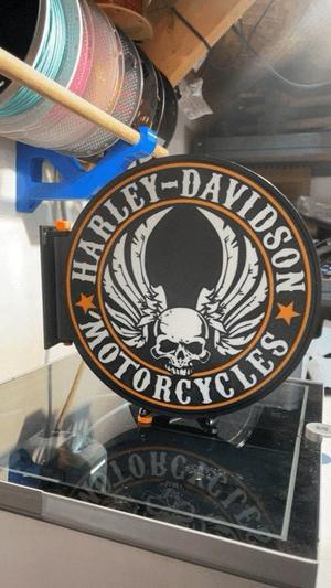 Double sided Motorcycle wall hanging lightbox