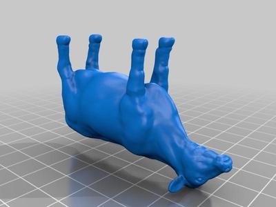 Cow with reenforced legs