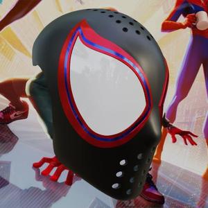 Miles Morales into the spider verse face shell
