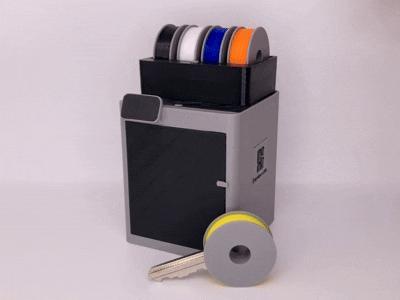 Filament spool key fob with X1Carbon holder