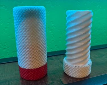 screw top container and fidget toy