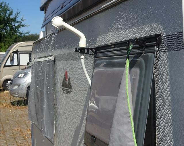 Showerholder and hook for 7mm keder rail