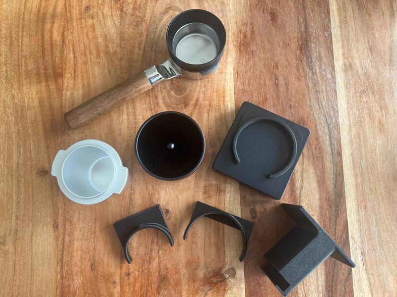 DF64 Gen 2 coffee grinder stand and holders